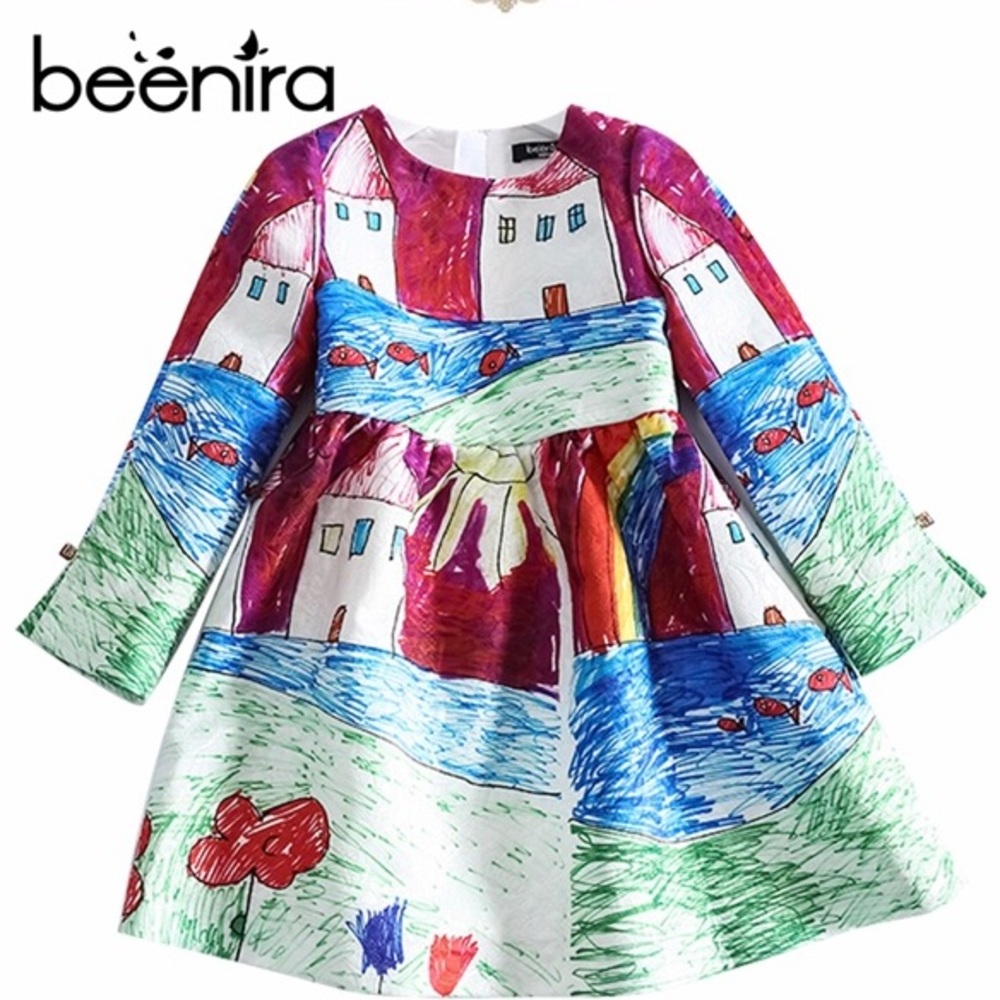NWT Girls Long sleeve winter dress